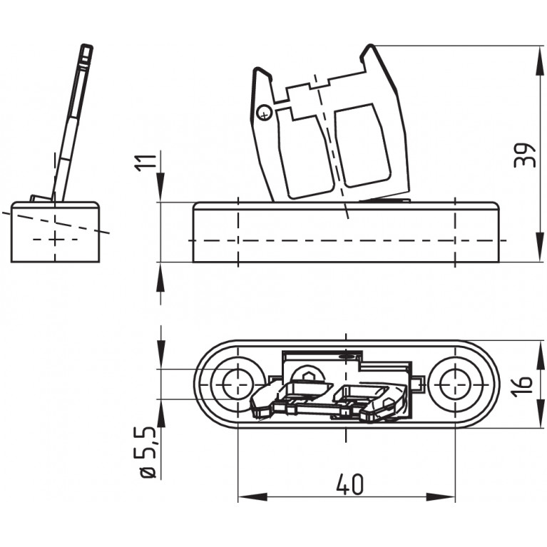 Электромагнитный блокиратор AZM 161SK-12/12RI-024G-B6R