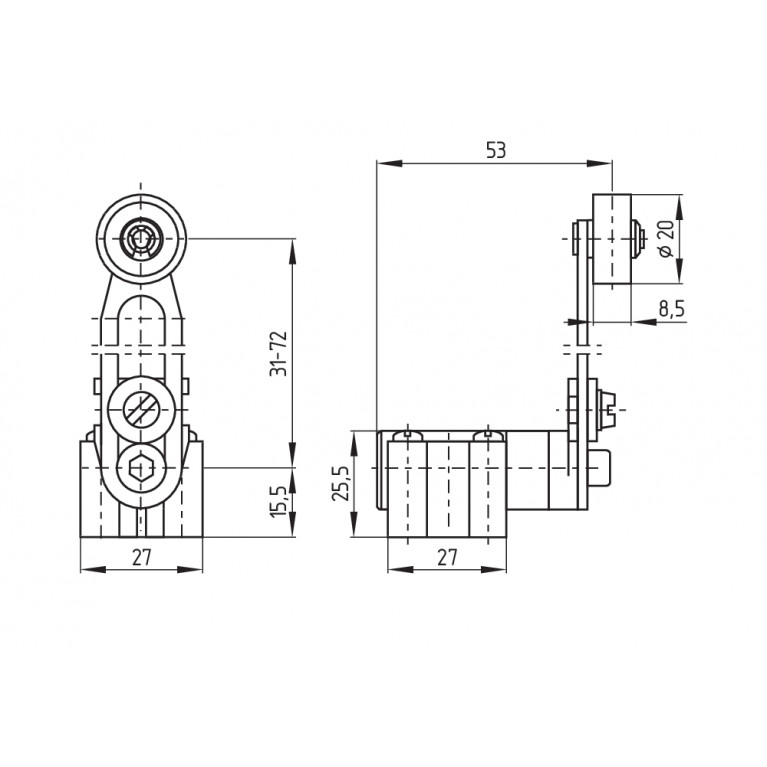 Позиционный выключатель T4V7H 335-02Z-M20