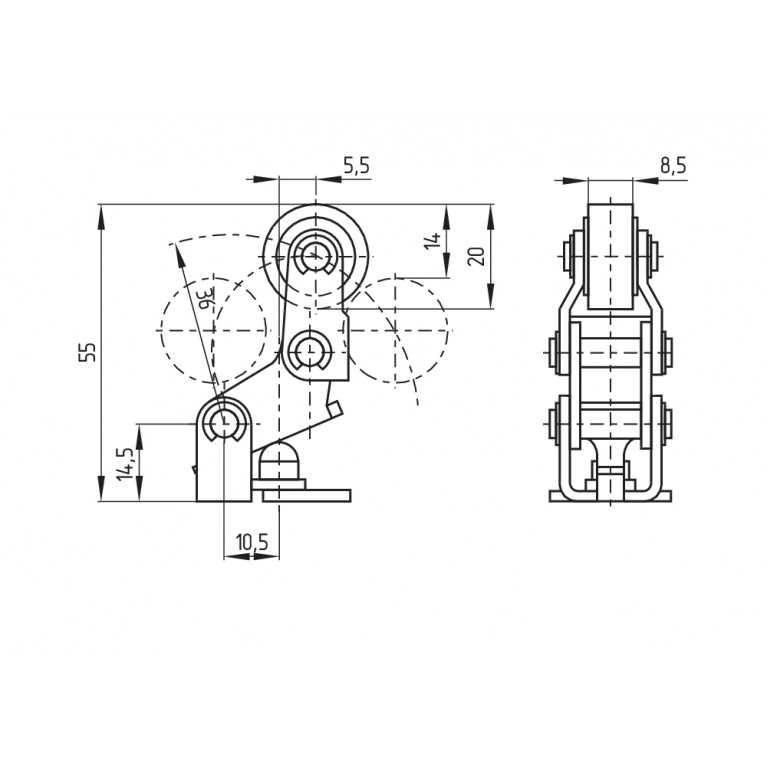 Позиционный выключатель T2K 015-11Y-M20
