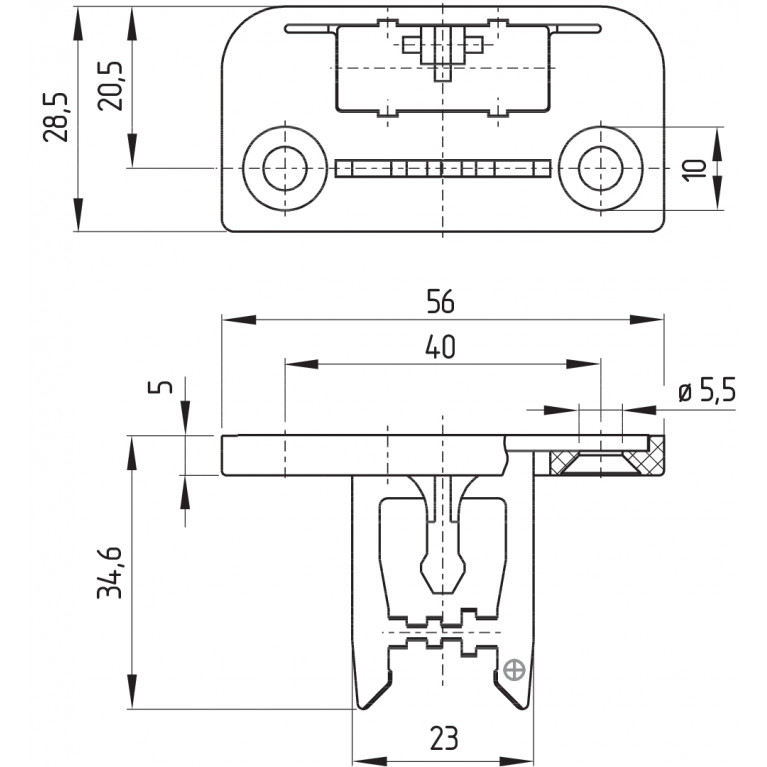 Электромагнитный блокиратор AZ 16-12ZIB1-M16-2053