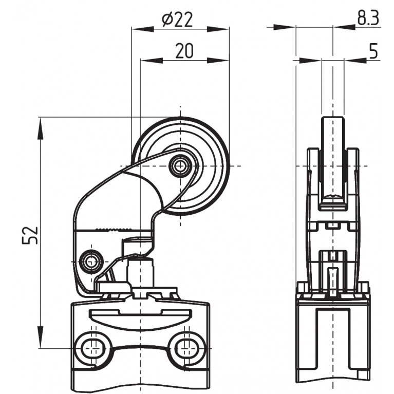 Позиционный выключатель PS116-T11-LR200-K240