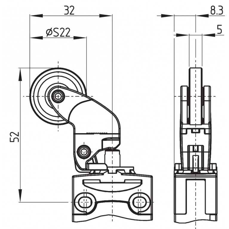 Позиционный выключатель PS116-T11-LR200-K250