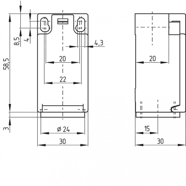 Позиционный выключатель T3K 236-02Z-M20-U180