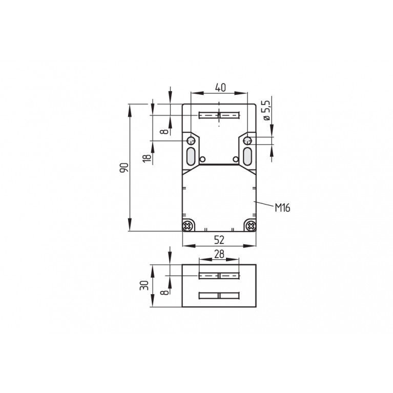 Электромагнитный блокиратор AZ 16 ZVRK-M20-2254