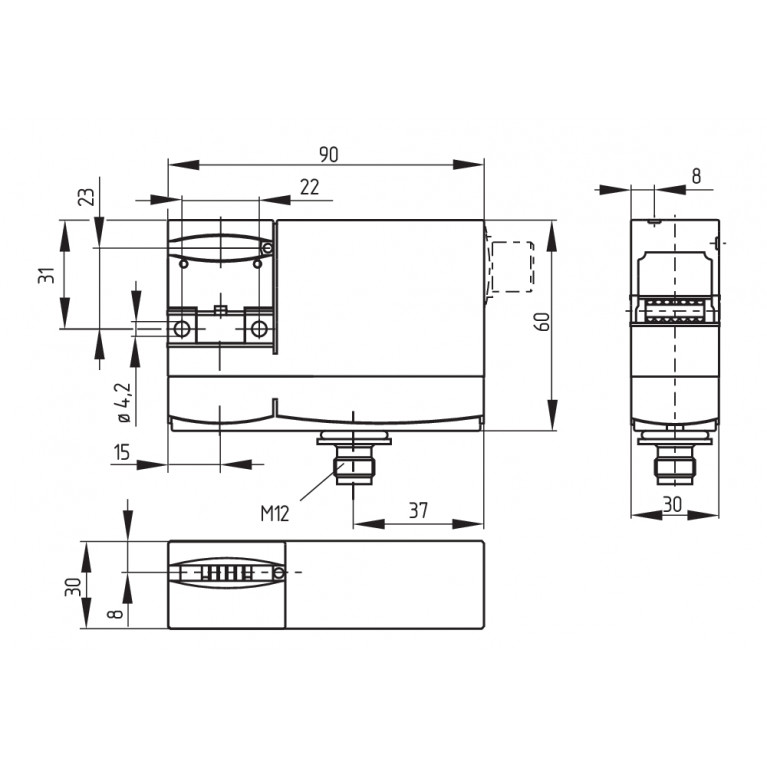 Электромагнитный блокиратор AZM 170 B ST-AS P