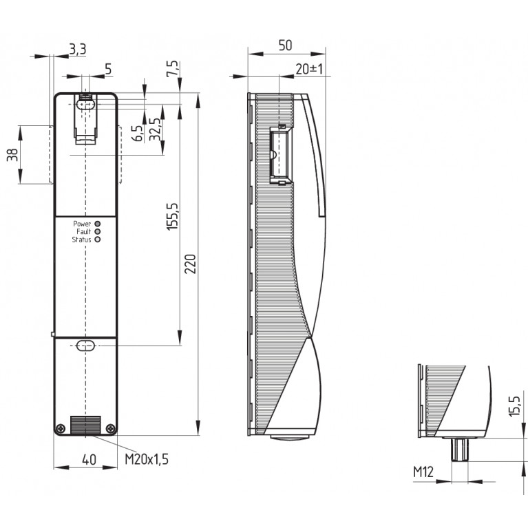Электромагнитный блокиратор AZ 200ST2-T-1P2P