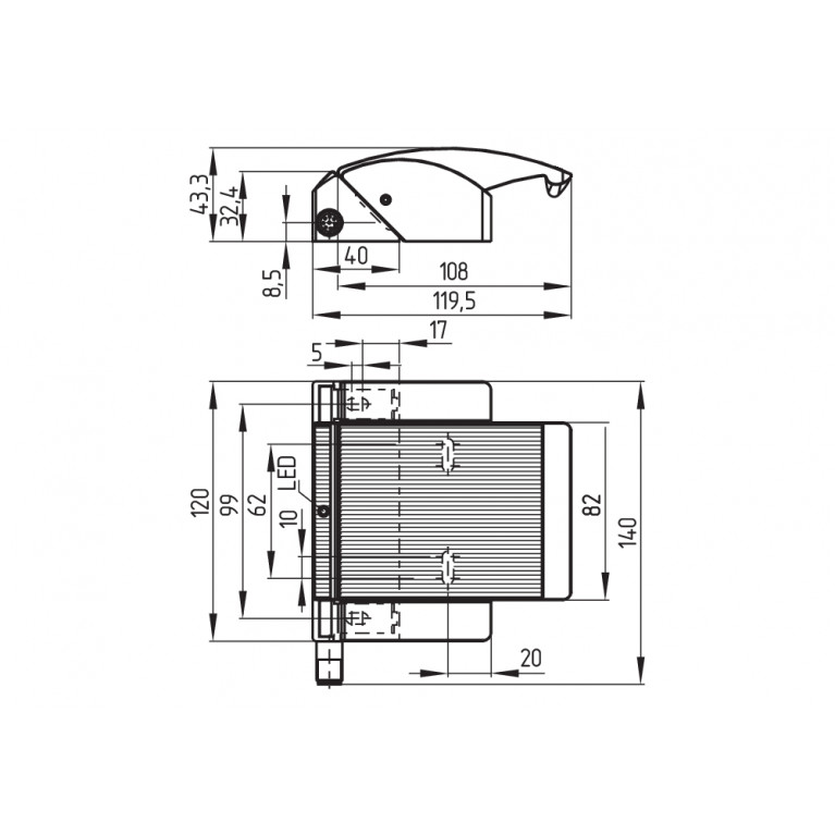 Магнитный датчик BNS-B20-12Z-ST-R