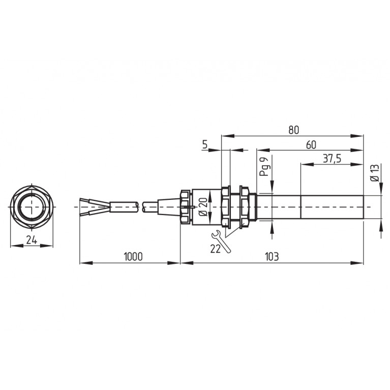 Магнитный датчик BN 65-RZ/V