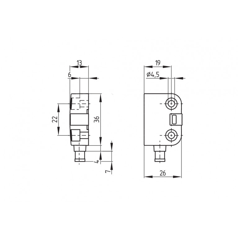 Магнитный датчик BNS 260-02Z-ST-L-2750