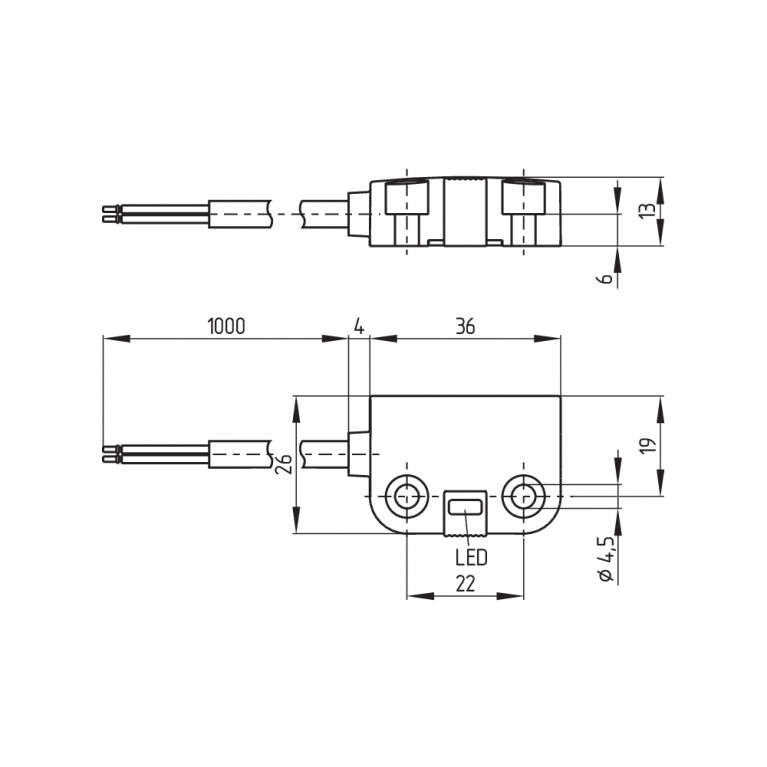 Магнитный датчик BNS 260-02Z-L 5,0M