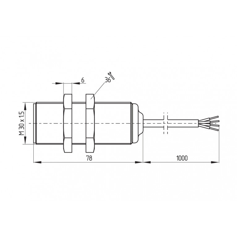 Магнитный датчик BNS 300-01ZG 2,0M