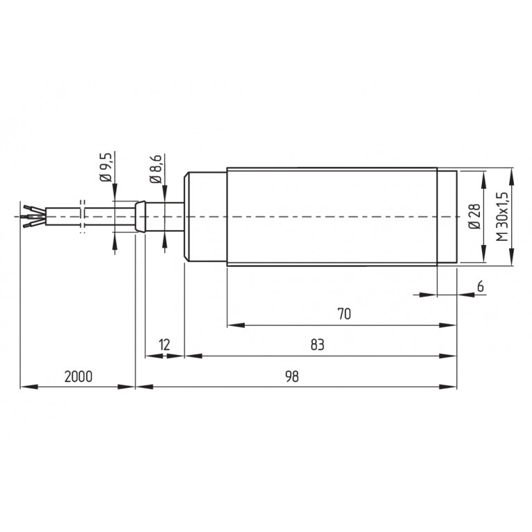 Индуктивный датчик IFL 15-30L-10TP-2130