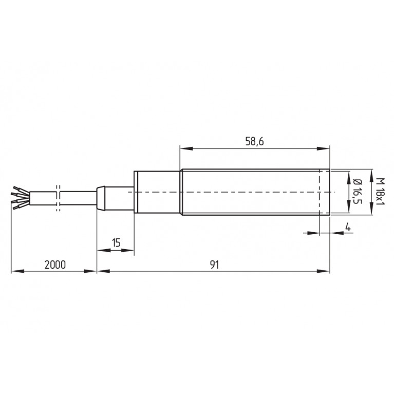 Индуктивный датчик IFL 5-18L-10TP-2130