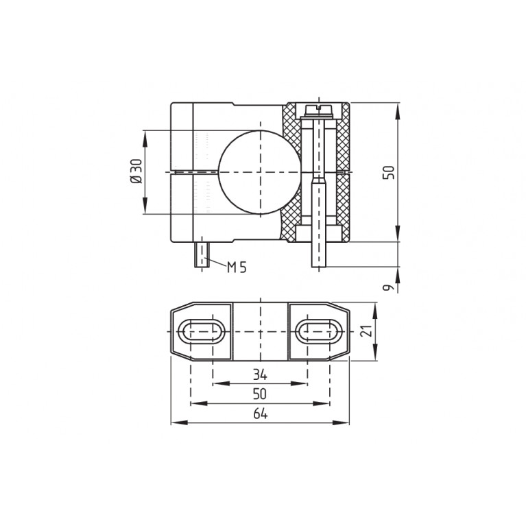 Крепежный элемент ACC-IFL-MOCL-H30-M5X55