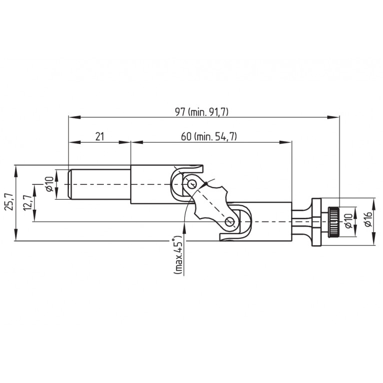 Шарнирный выключатель UNIVERSAL JOINT K2 CPL. UNIV.JOINT TV10S 335