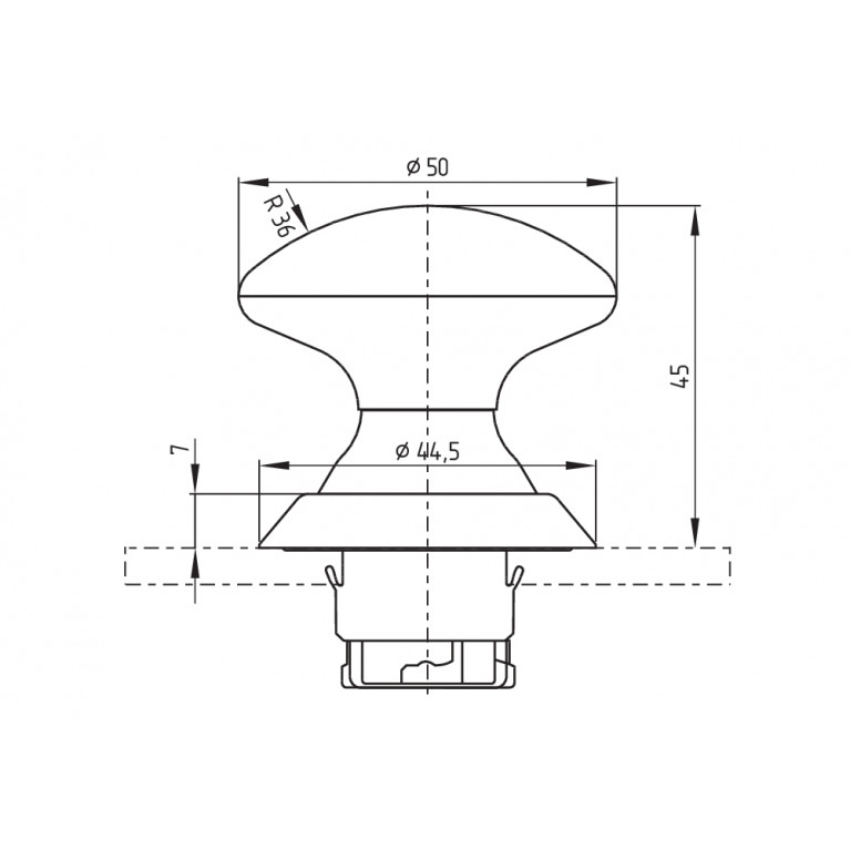 Кнопка NDRZ50BL/RT/557-2905-1