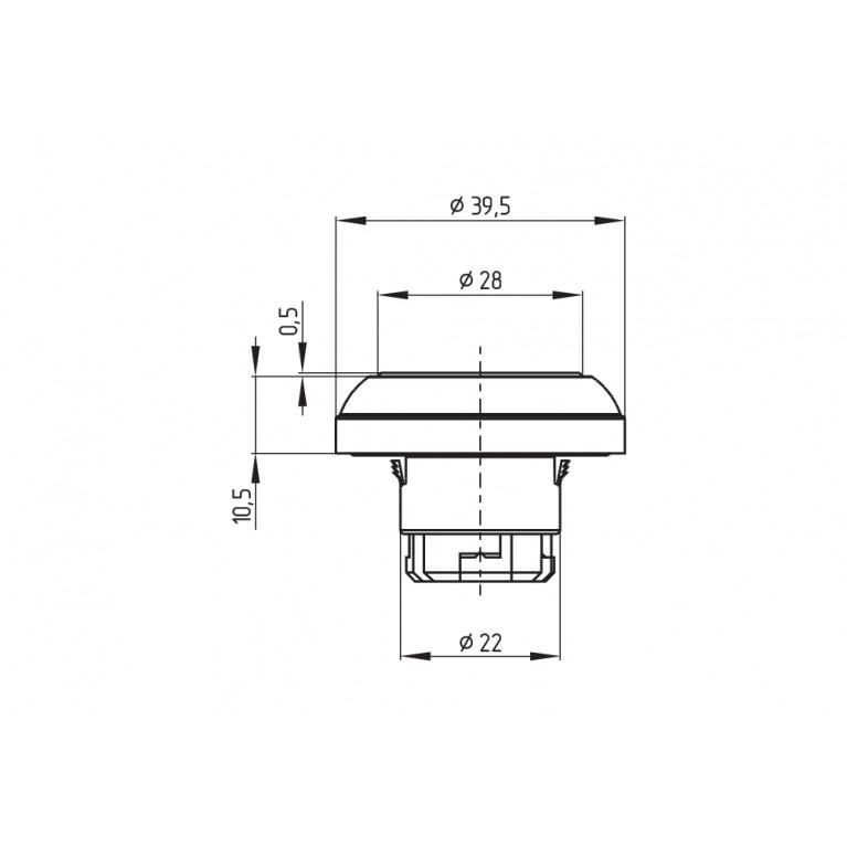 Кнопка EX-RDTGN/519D