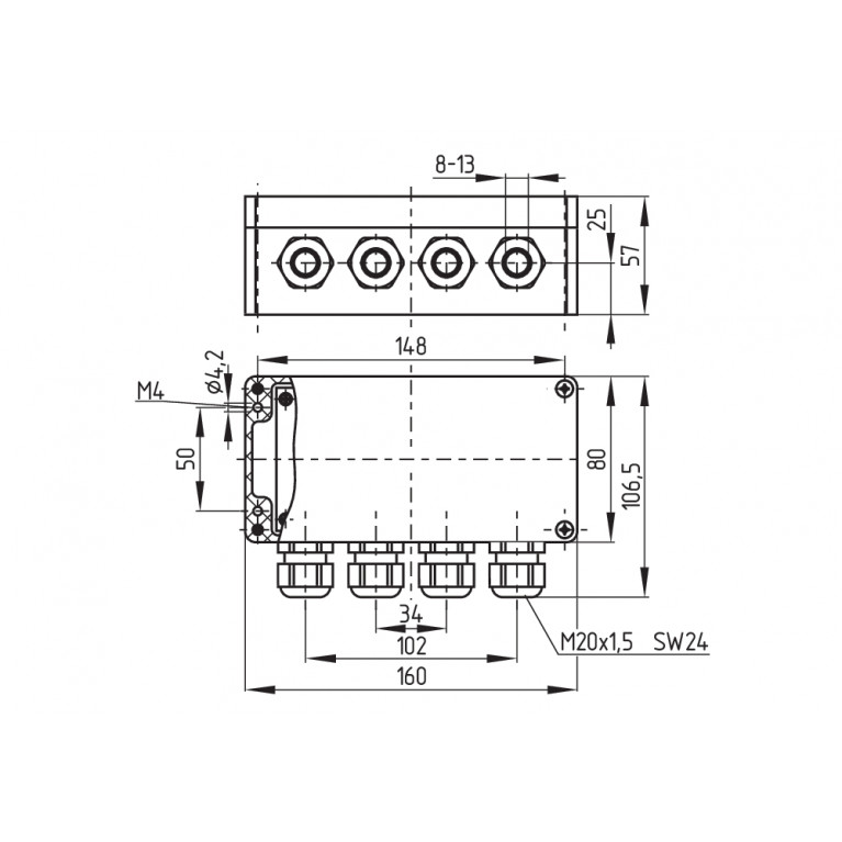 Аксессуар SD-2V-F-SK SD JUNCTION BOX 2-WAY