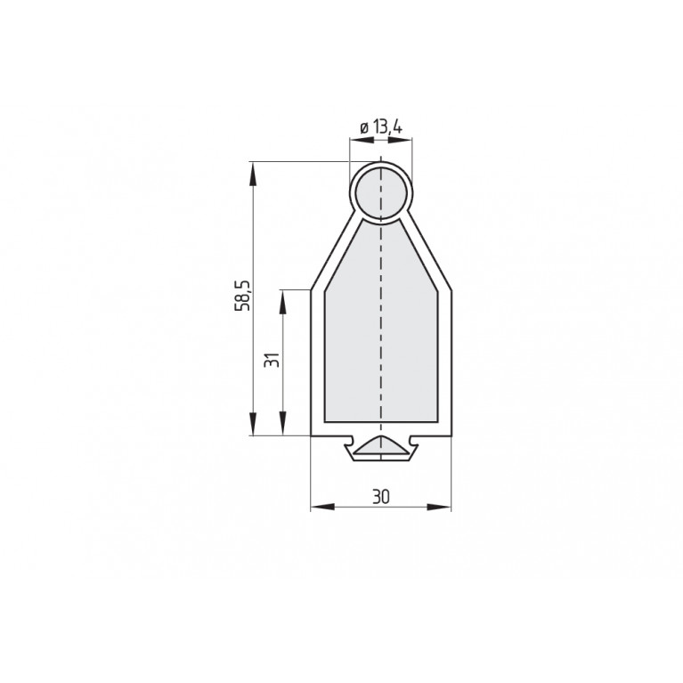 Тактильный датчик SE-P70-1250 PACK. RUBBER PROF. 1.25 M