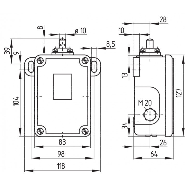 Позиционный выключатель TS 452-02Y