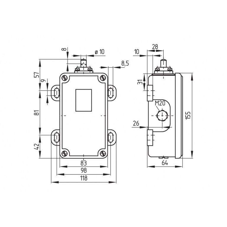 Позиционный выключатель M2S 461-22Y