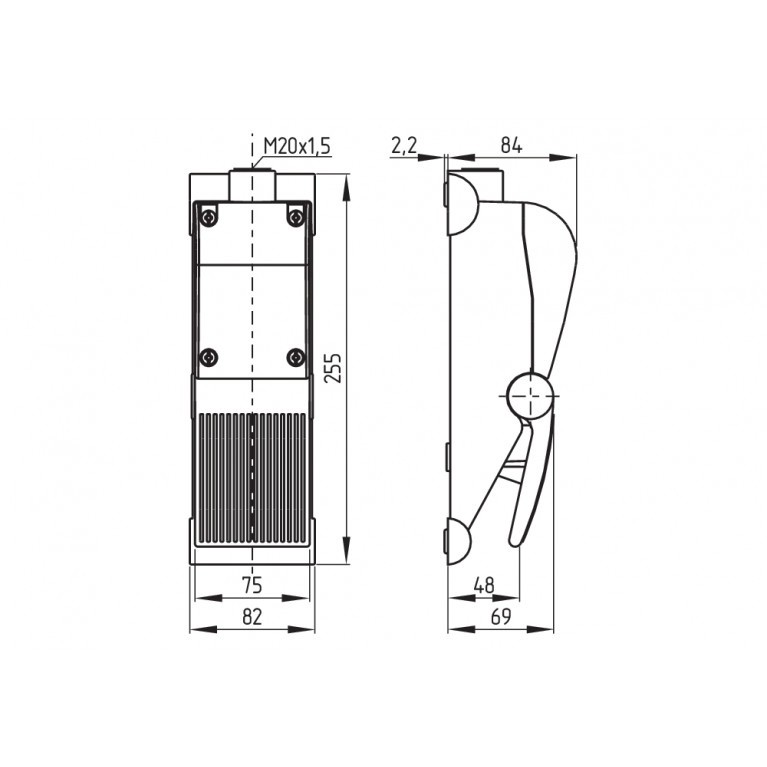 Ножной переключатель TFH 232-02f