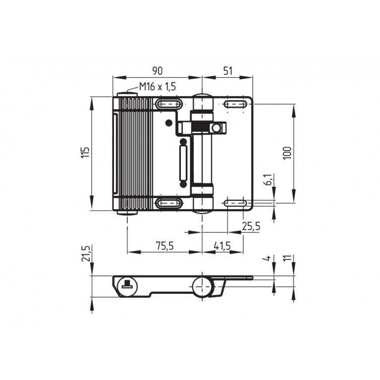 Шарнирный выключатель HINGE SWITCH M. ZUS. SFA/ST230.2/180