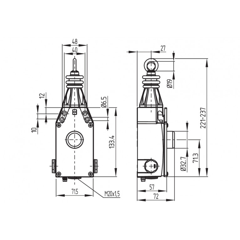Тросовый выключатель EX-ZQ 900-13-3D