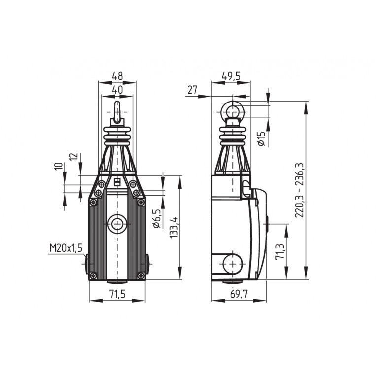 Тросовый выключатель ZQ 900-13