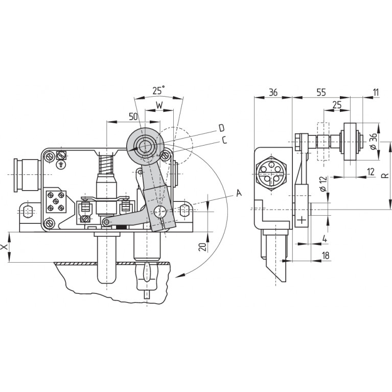 Лифтовый замок AV 20RHX30U