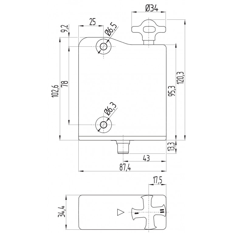 Электромагнитный блокиратор AZM300B-I2-ST-1P2P-DU