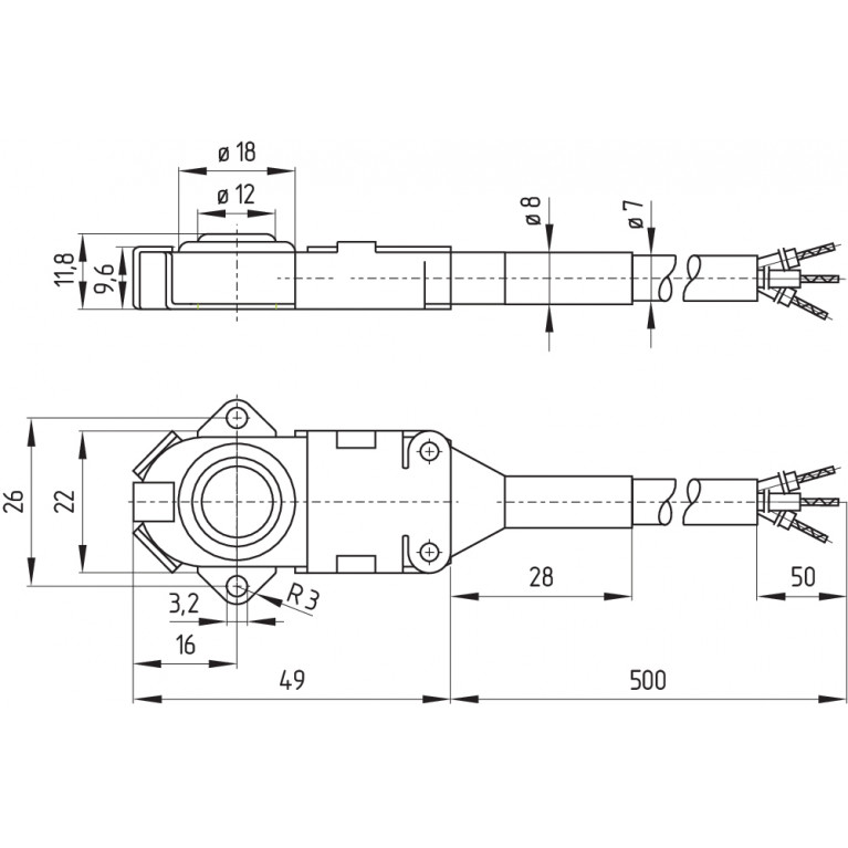 Микропереключатель M1S 660-11-K-Y