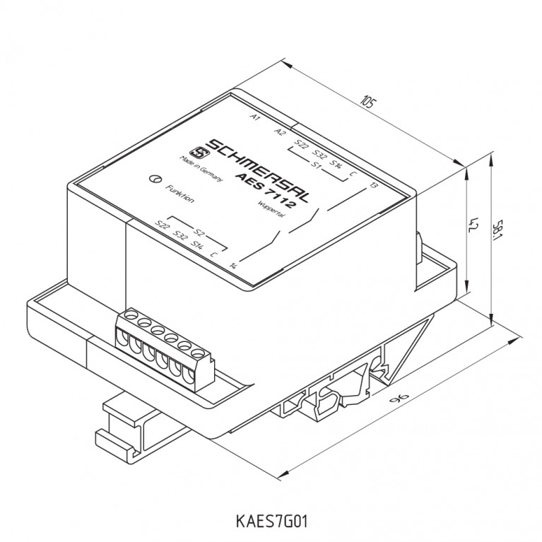 Реле безопасности AES 7112.2 230 VAC