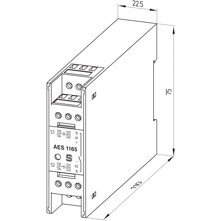 Реле безопасности AES 1165.3-2214-1 24 VAC