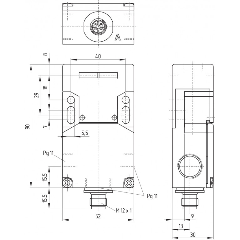 Электромагнитный блокиратор AZ 16-02ZVK-ST