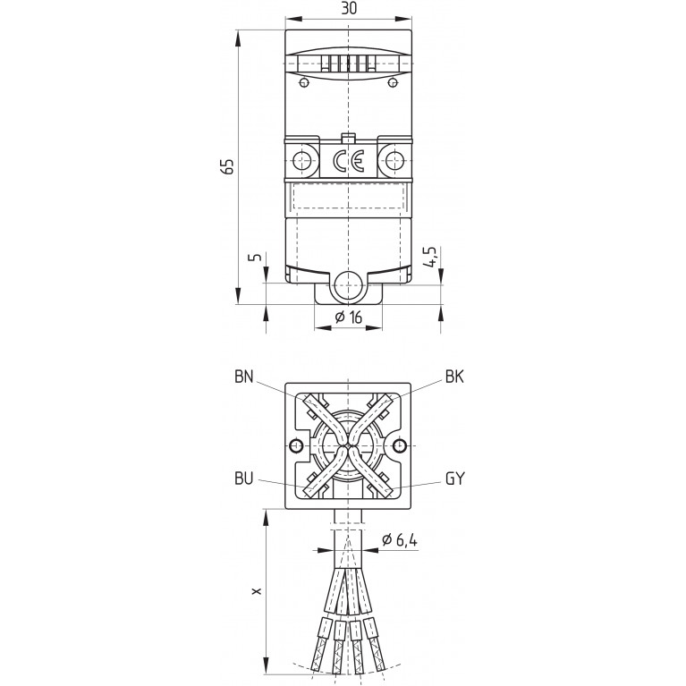 Электромагнитный блокиратор AZ 17-02ZRK-2243 5.0M