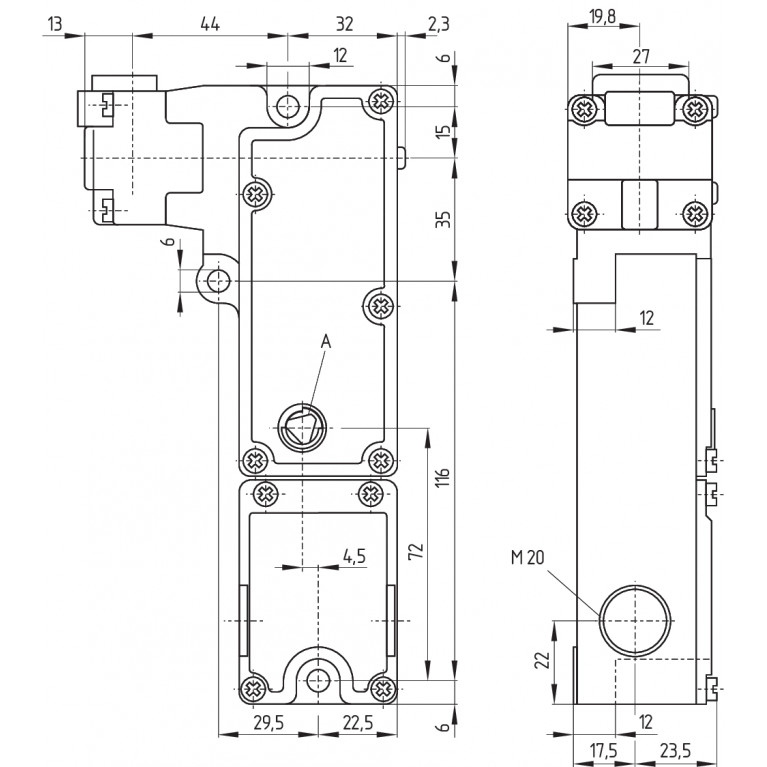 Электромагнитный блокиратор AZM190-02/02RK-MPVD-24VDC-2860