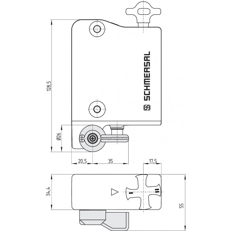 Электромагнитный блокиратор AZM300Z-I2-ST-AS-T-DU