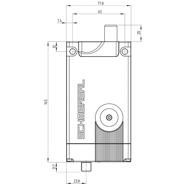 Электромагнитный блокиратор AZM400Z-ST-I2-1P2P-DU