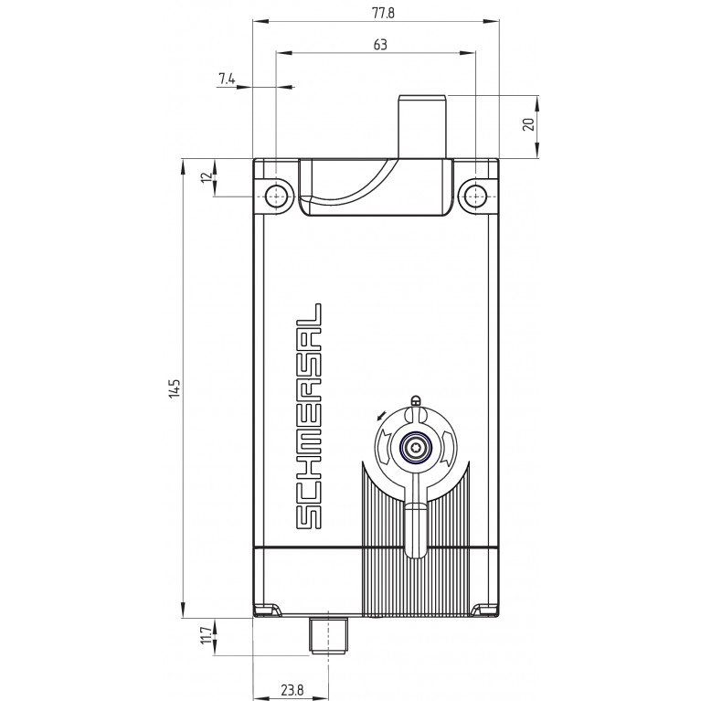 Электромагнитный блокиратор AZM400Z-ST-I2-1P2P-T