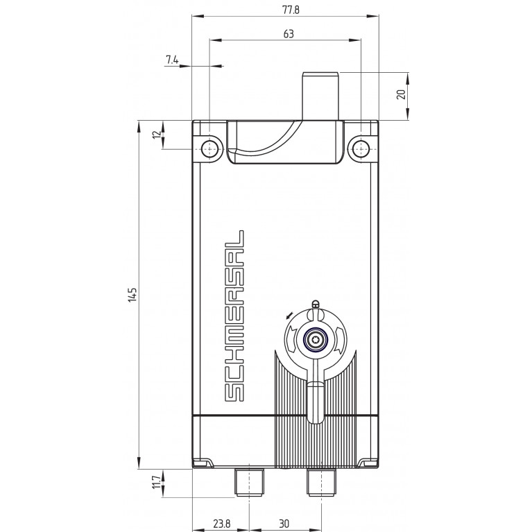 Электромагнитный блокиратор AZM400Z-ST2-2P2P-T-E