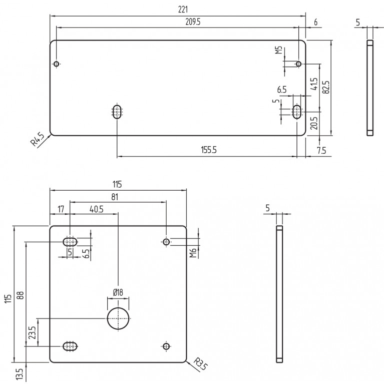 Крепежный элемент MOUNTING PLATES KPL. MP BDF 200