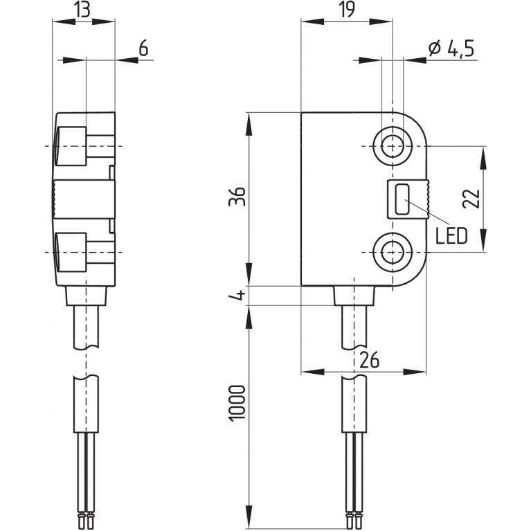 Магнитный датчик BNS 260-02/01Z-L