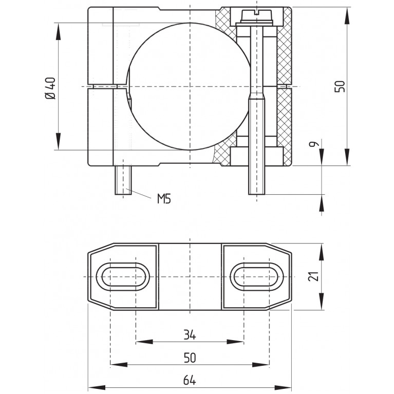 Крепежный элемент ACC-IFL-MOCL-H40