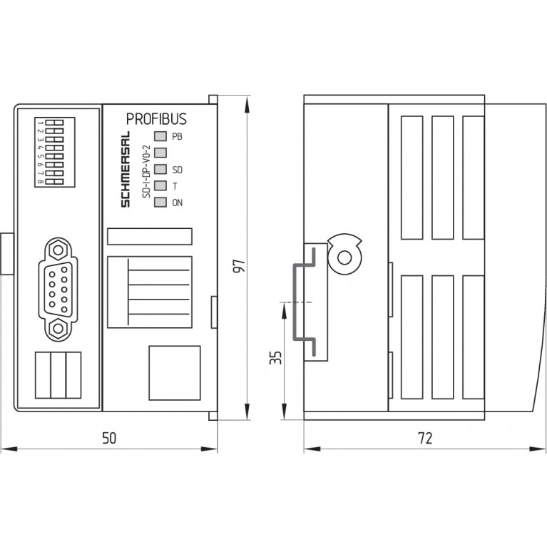 Аксессуар SD-I-DP-V0-2 PROFIBUS-GATEWAY
