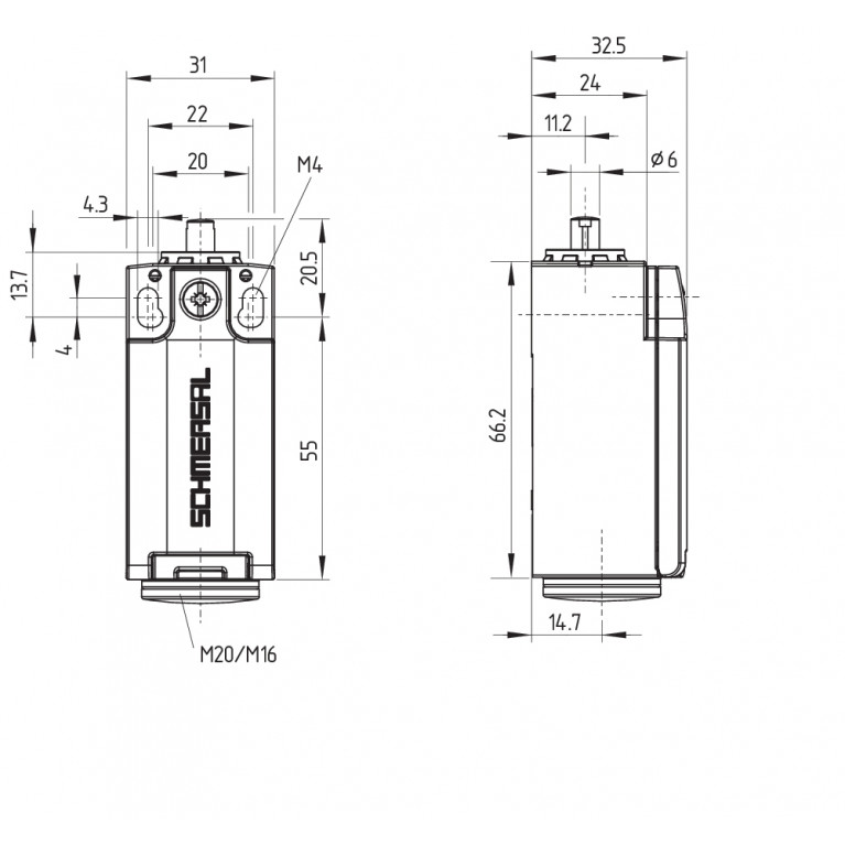 Позиционный выключатель PS215-T11-S200-T-2980