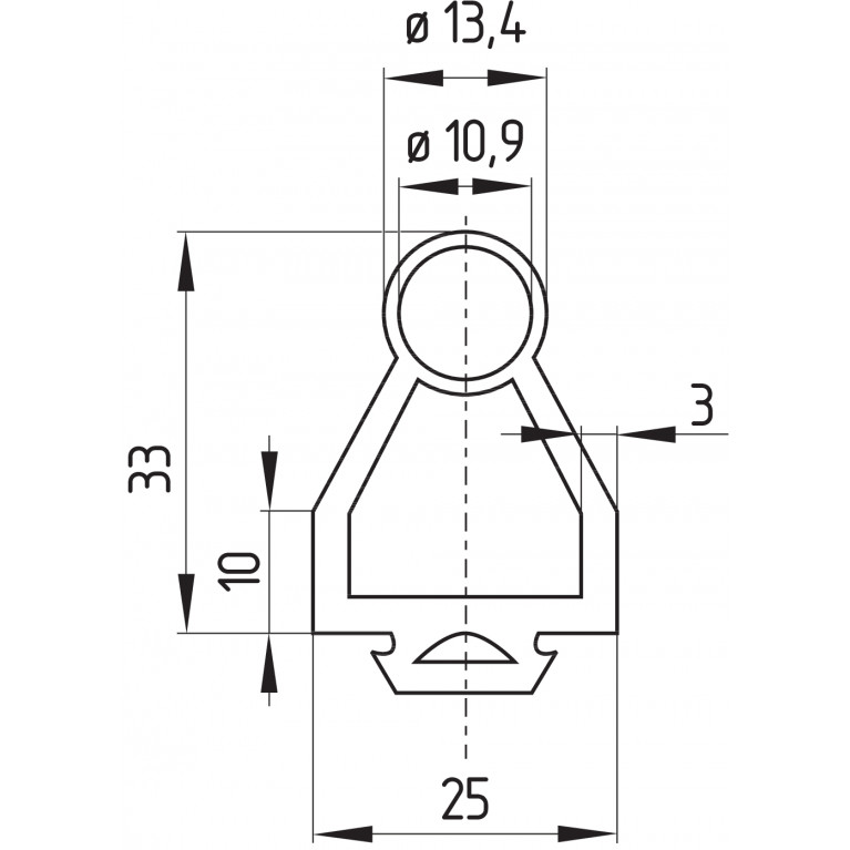 Тактильный датчик SE-P40-NBR1250 PACK. RUBBER PROF. 1.25 M