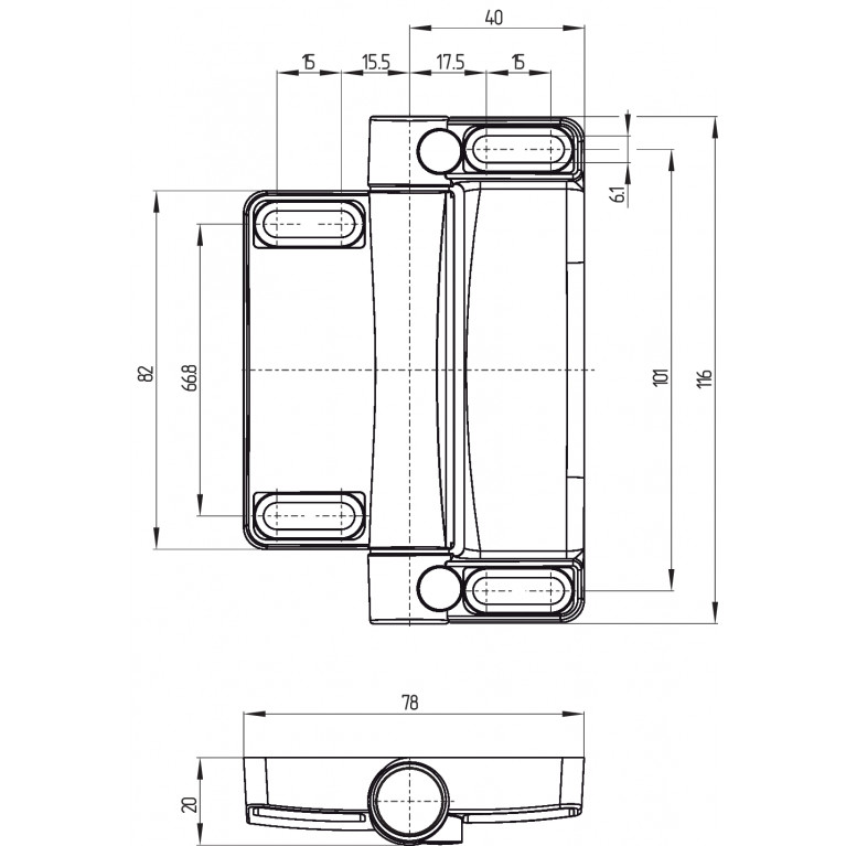 Шарнирный выключатель TESK-SA-11L1-3M