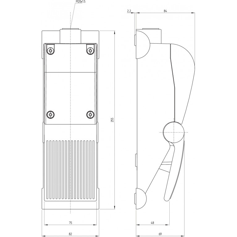 Ножной переключатель TFH 232-02f