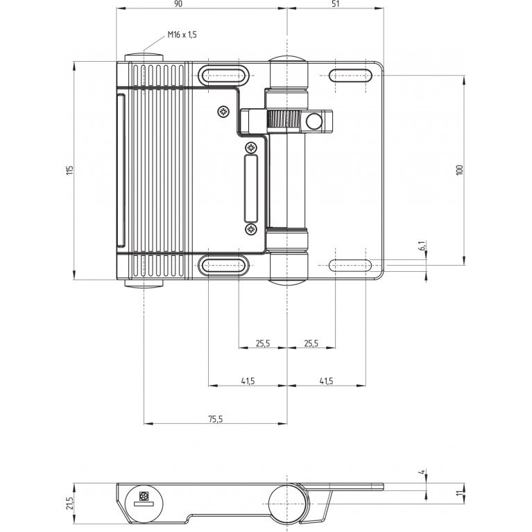 Шарнирный выключатель HINGED SAFETY SWITCHES TVS410ST5-11/11IN